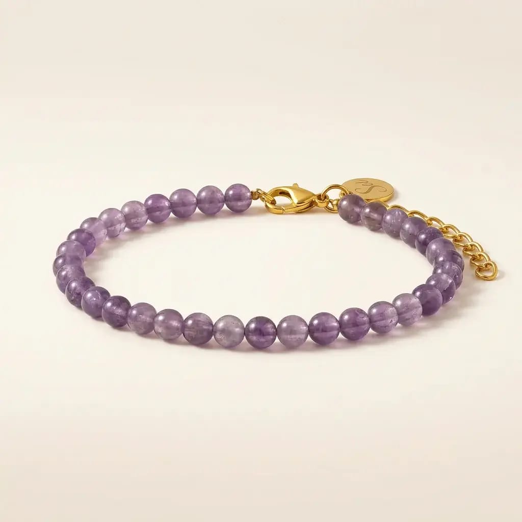 Customer photo review of Amethyst Bracelet - Gold Alloy