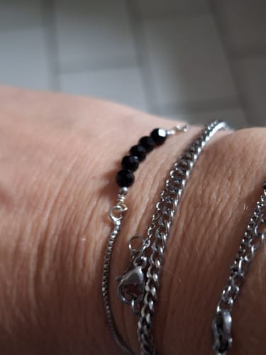 Customer photo review of Tourmaline Bracelet - Protection
