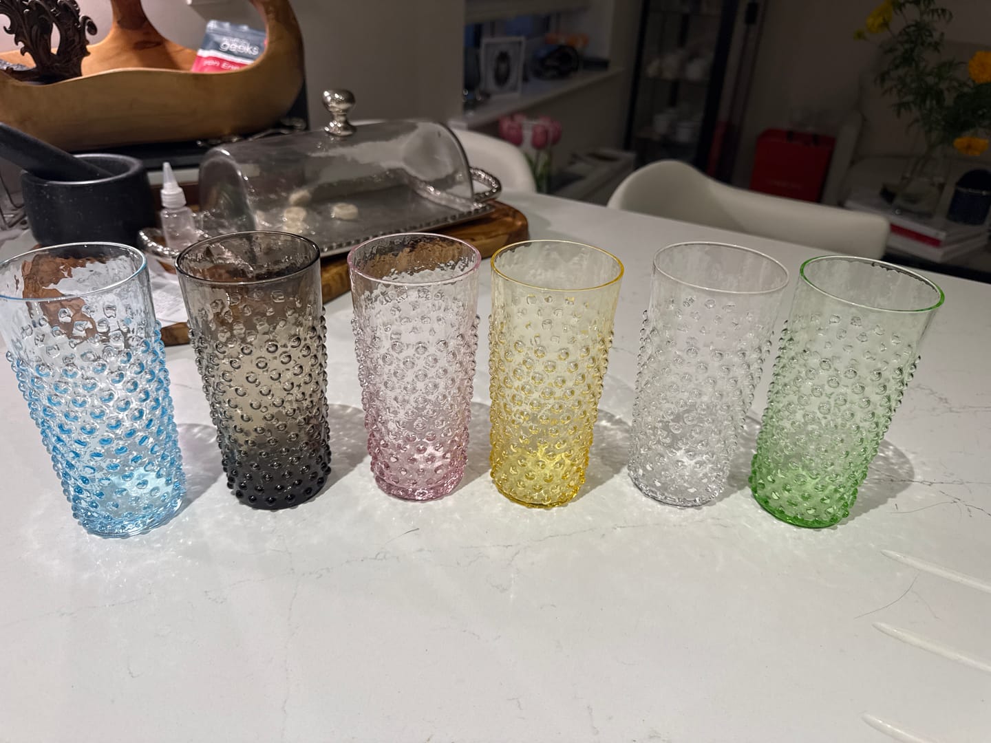 Customer photo review of Mystery box of Hobnail Tall Tumblers