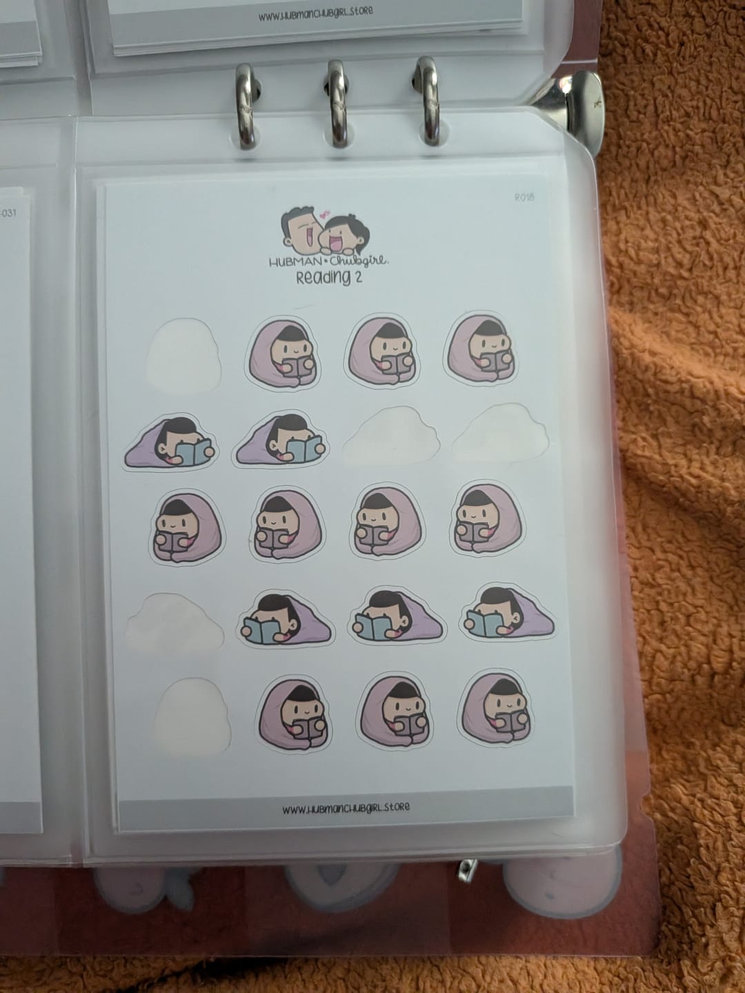 Customer photo review of Reading 2 Planner Stickers