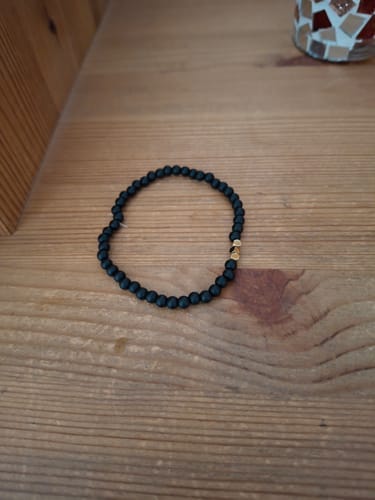 Customer photo review of Obsidian Bracelet