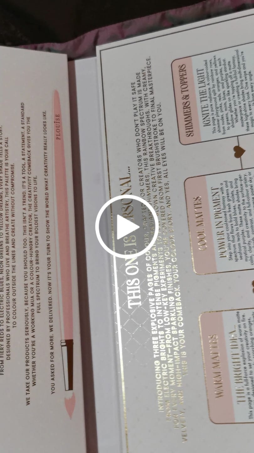 Customer video review of Creative Comeback XXXL Palette