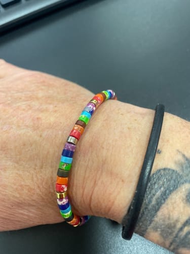 Customer photo review of 7 Chakra Energy Bracelet - Jaspis