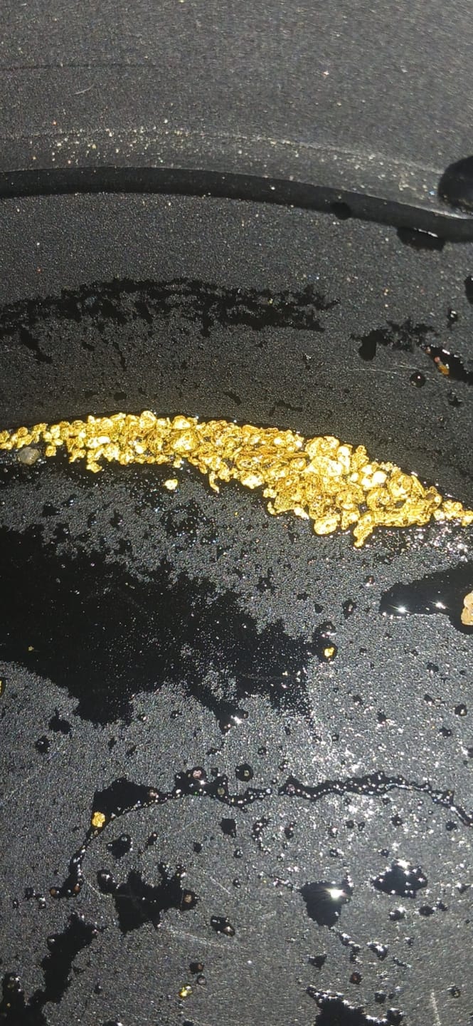 Customer photo review of Gold Clean Up Buddy - Dream Mat Exclusive Sluice Box | Gold Prospecting Equipment