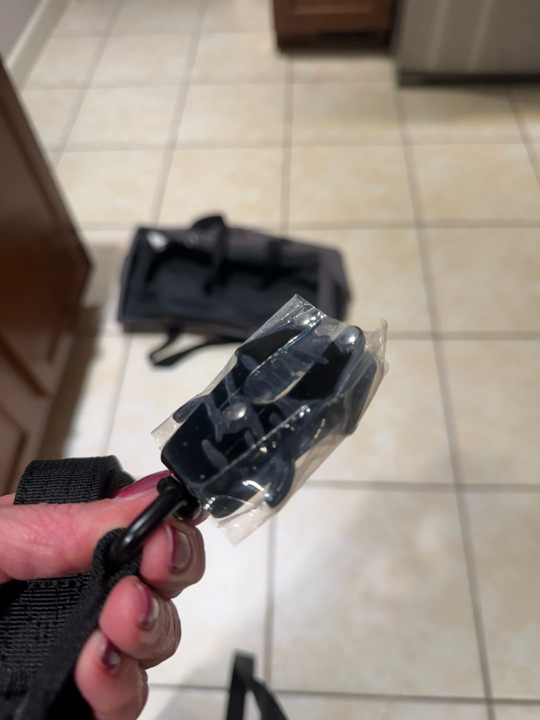 Customer photo review of Matching Black 6' Bully Proof Leash
