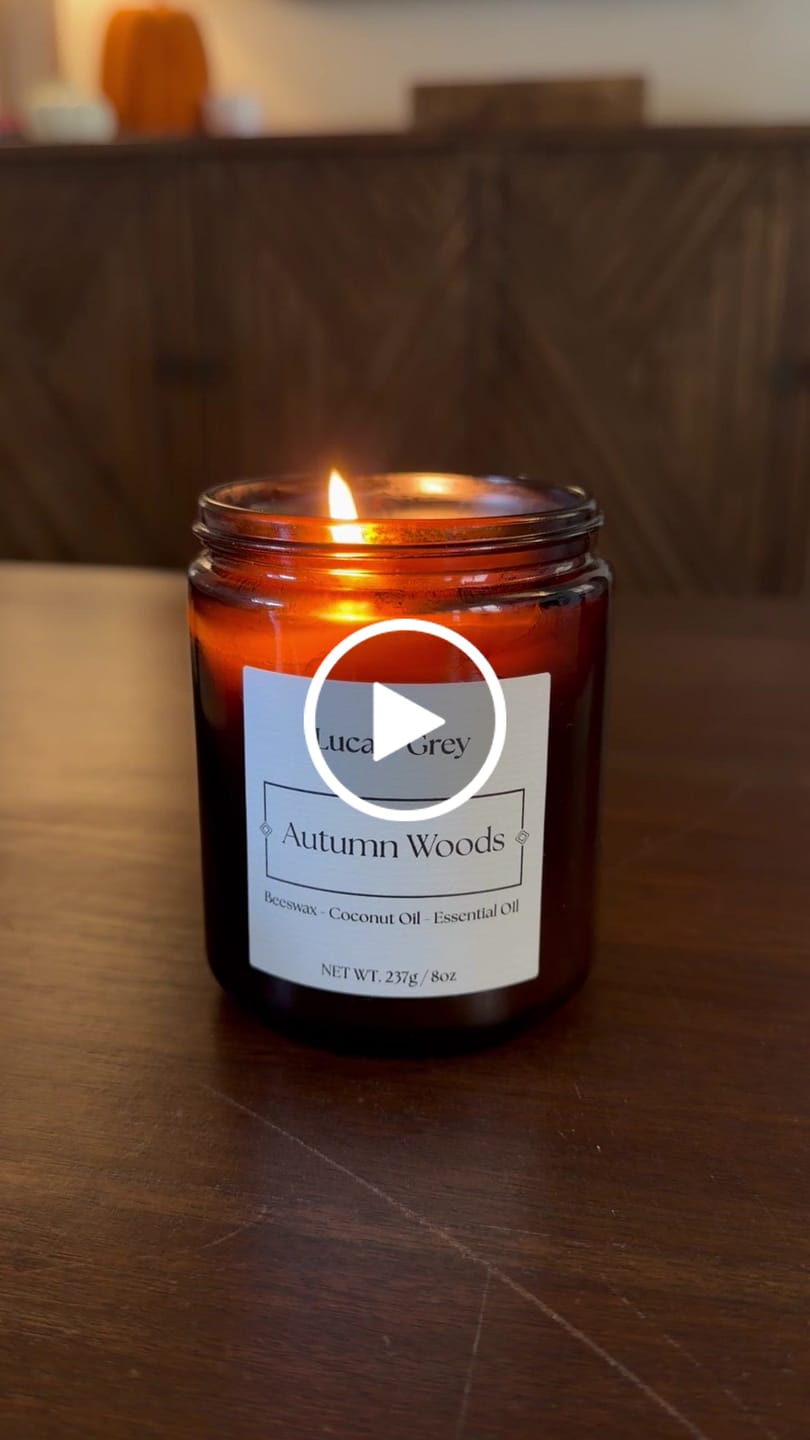 Customer video review of Fall Beeswax Candle Collection