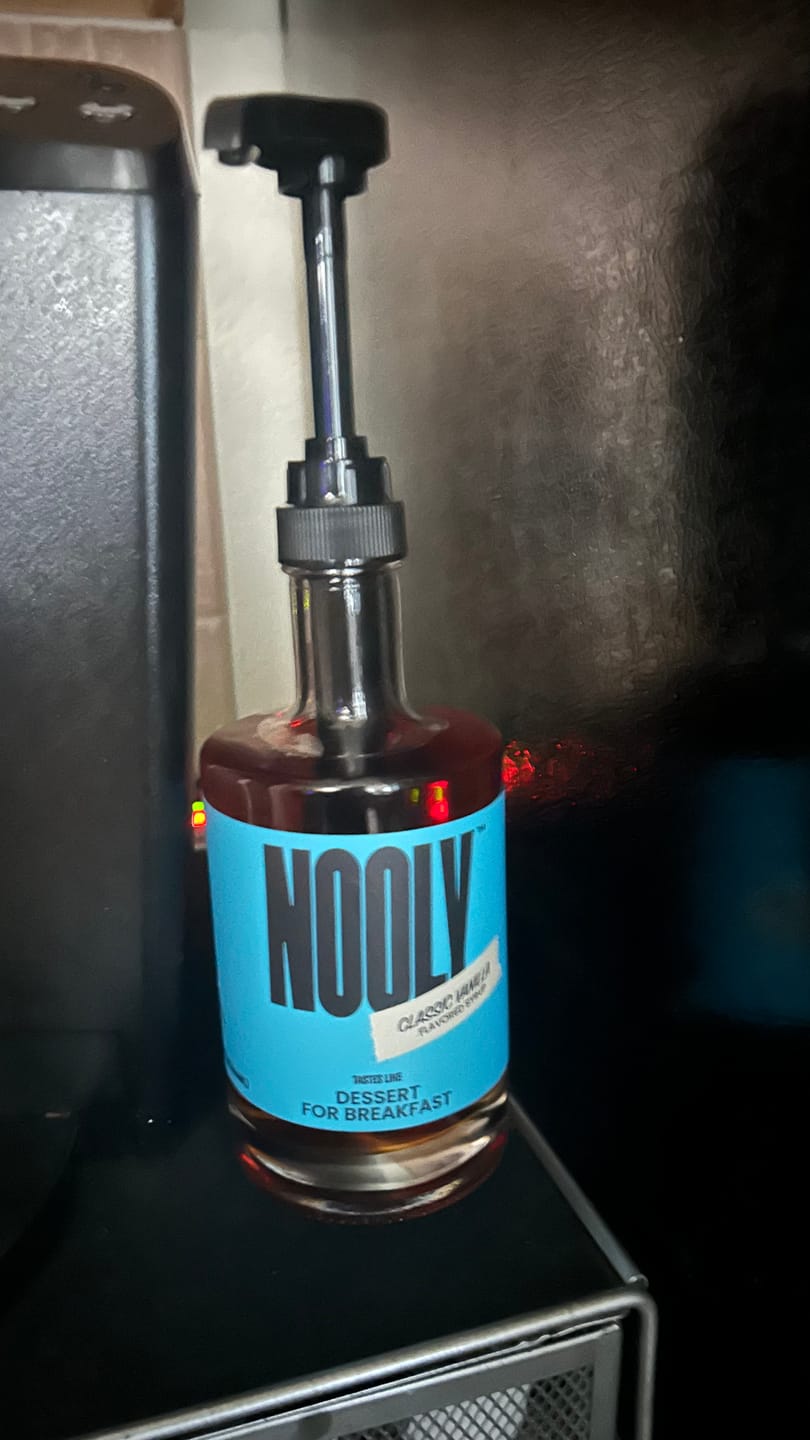 Customer photo review of Vanilla Coffee Syrup