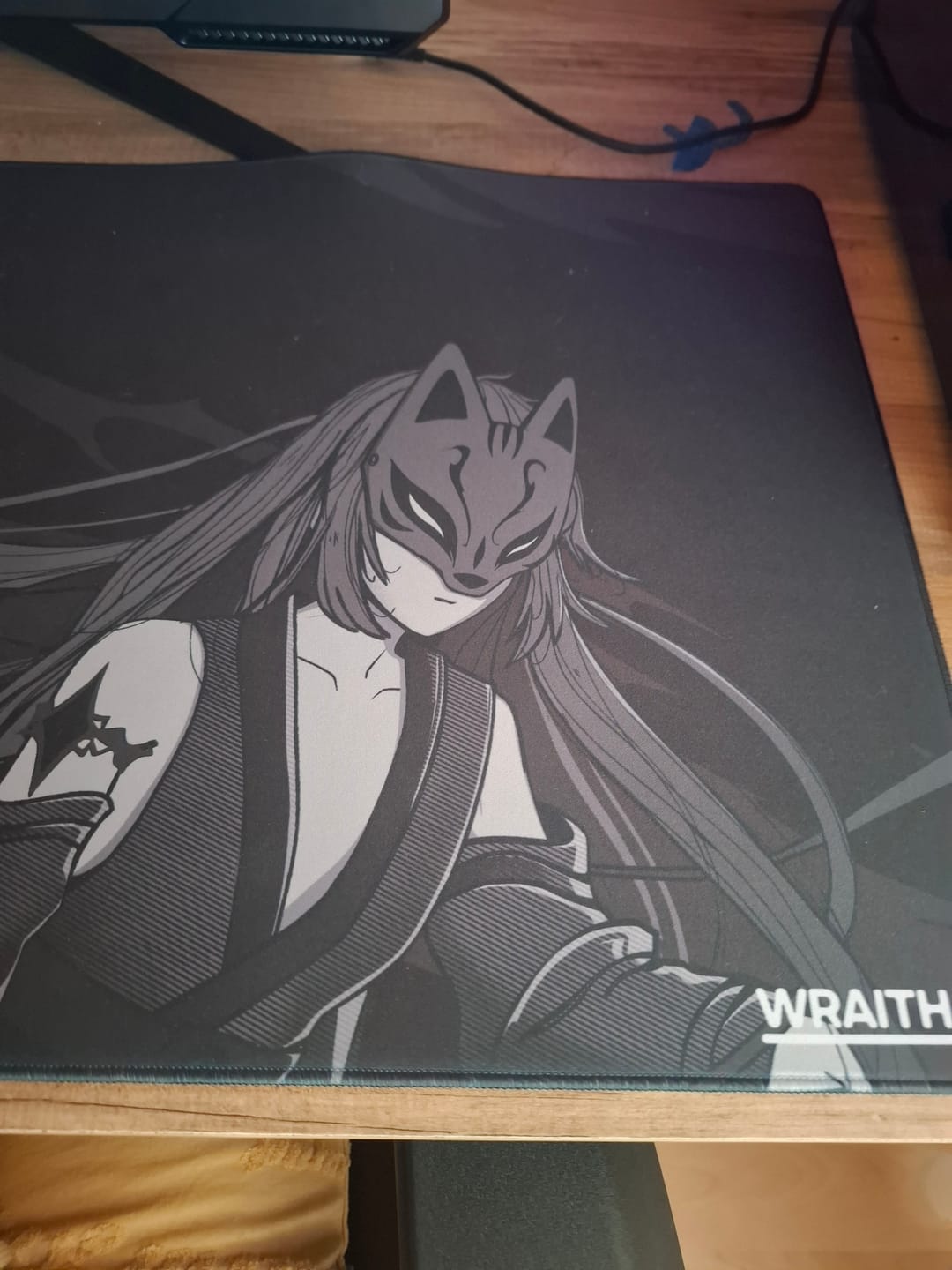 Customer photo review of Wraith Kitsune Edition Deskmat