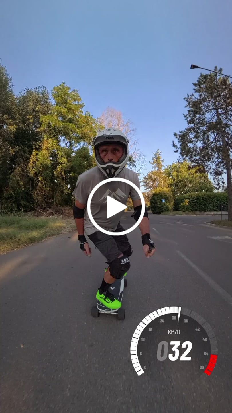Customer video review of Acedeck® Stella Blizzard-Most Powerful Portable Electric Skateboard & Shortboard