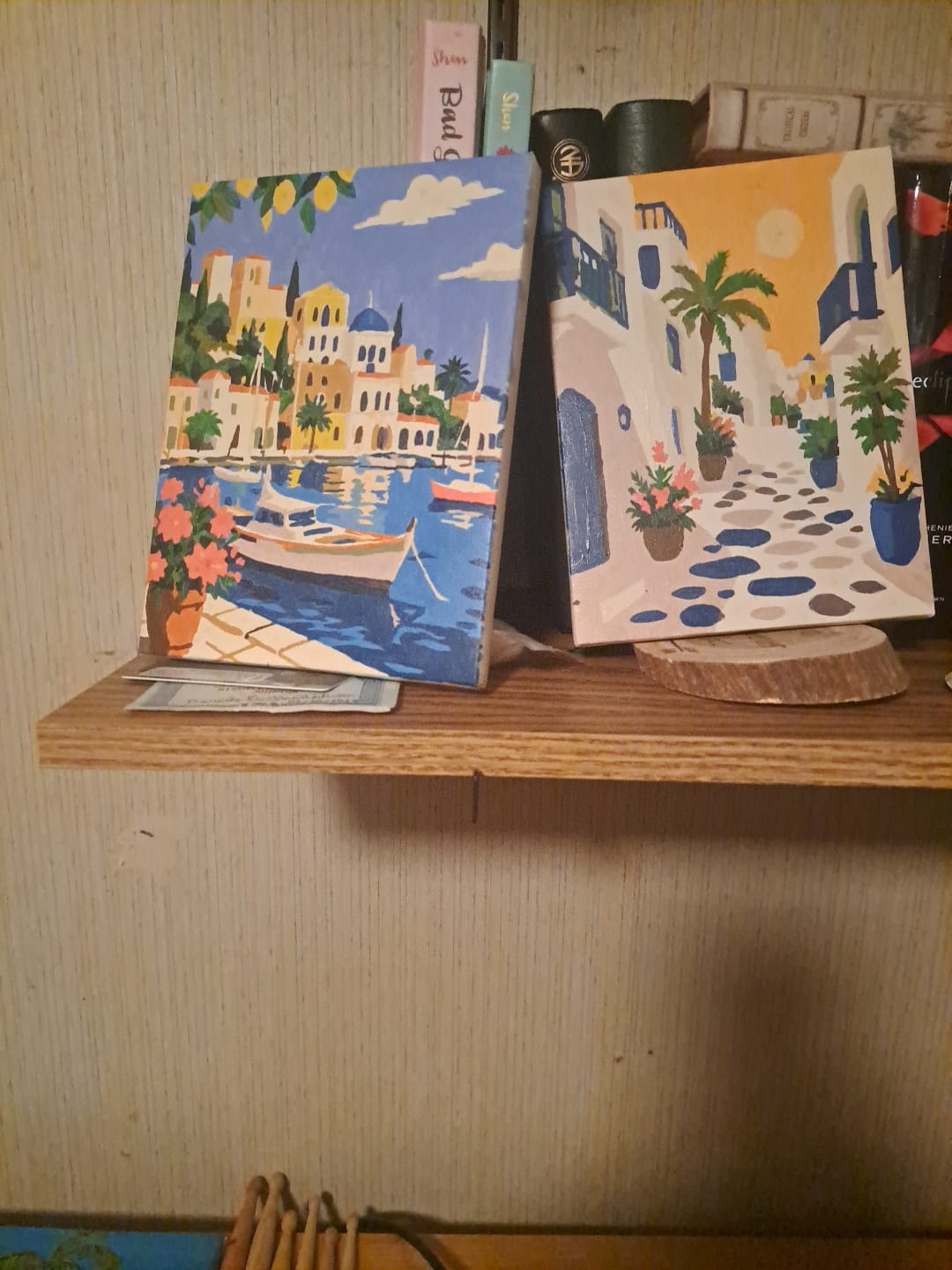 Customer photo review of 6 Mini Paintings - Mediterranean Dream Set