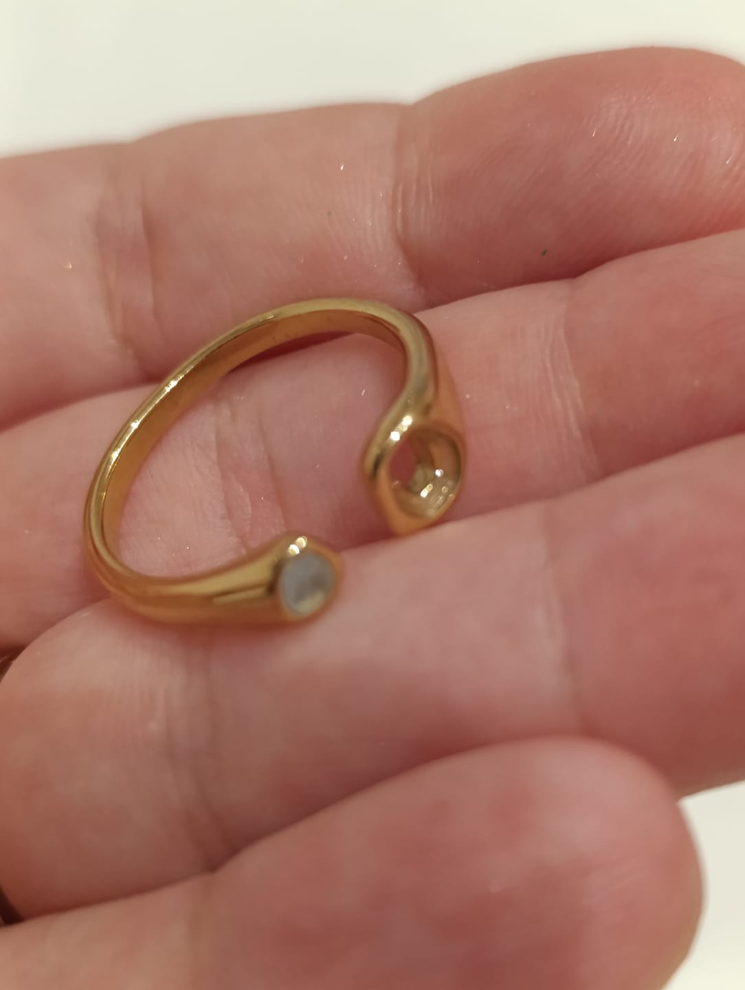 Customer photo review of Vintage Aquamarine Wrap Ring