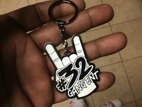 Customer photo review of 32 GANG METAL KEYCHAIN