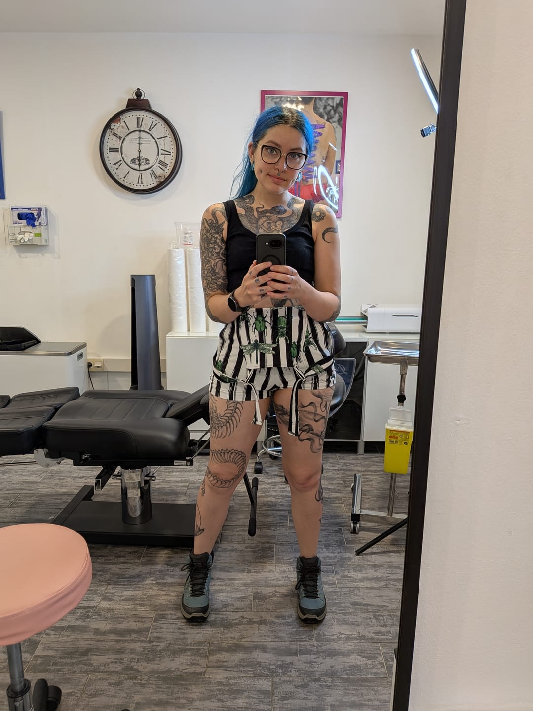 Customer photo review of Beetlejuice Shortalls