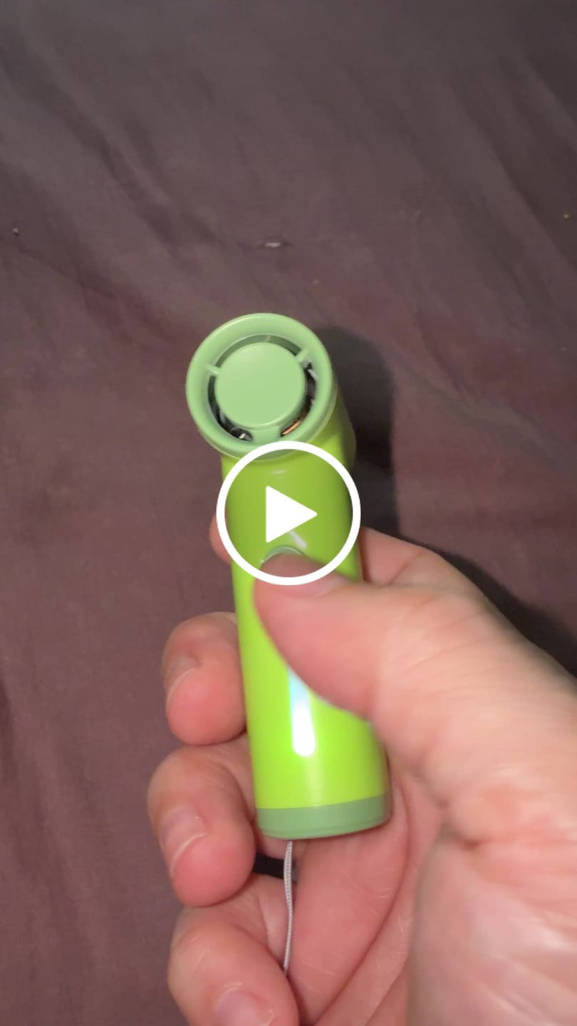Customer video review of NEF Nano - Palm-Sized High-Speed Handheld Fan