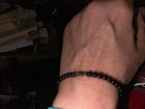 Customer photo review of Obsidian Bracelet