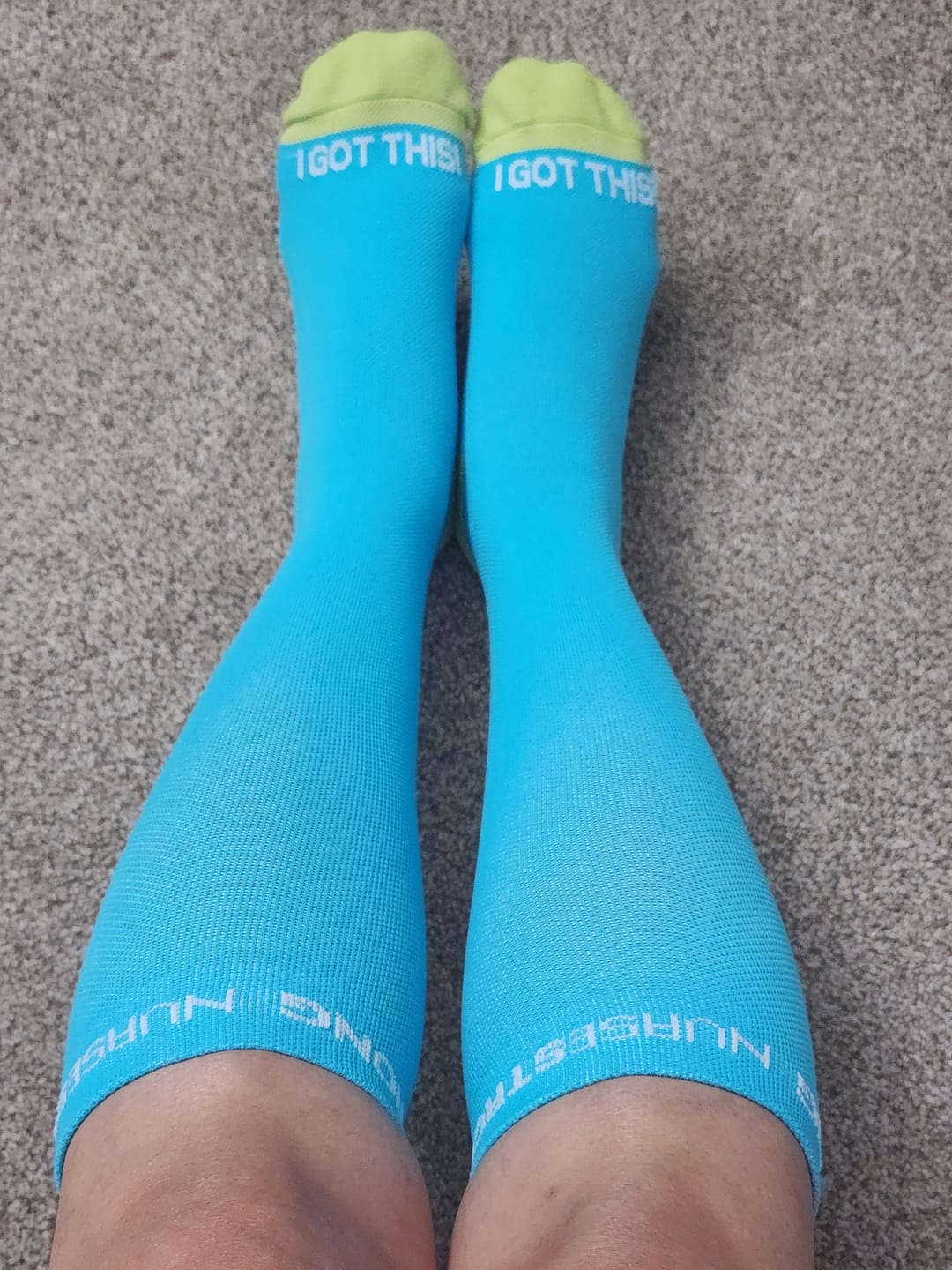 Customer photo review of NurseStrong Performance Compression Socks