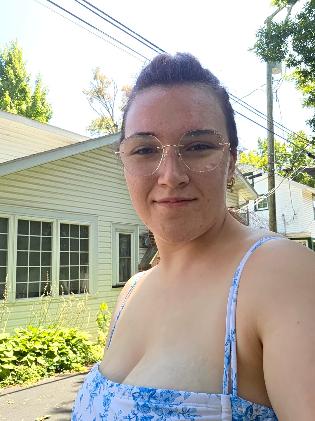 Customer photo review of Aurora Eyeglasses