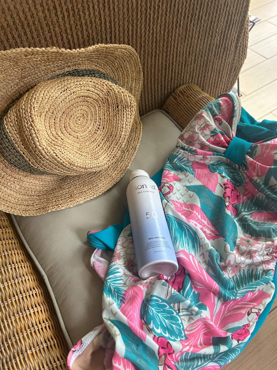 Customer photo review of Sea Clearly Organic SPF 50 Clear Sunscreen Mist 2-Pack Bundle