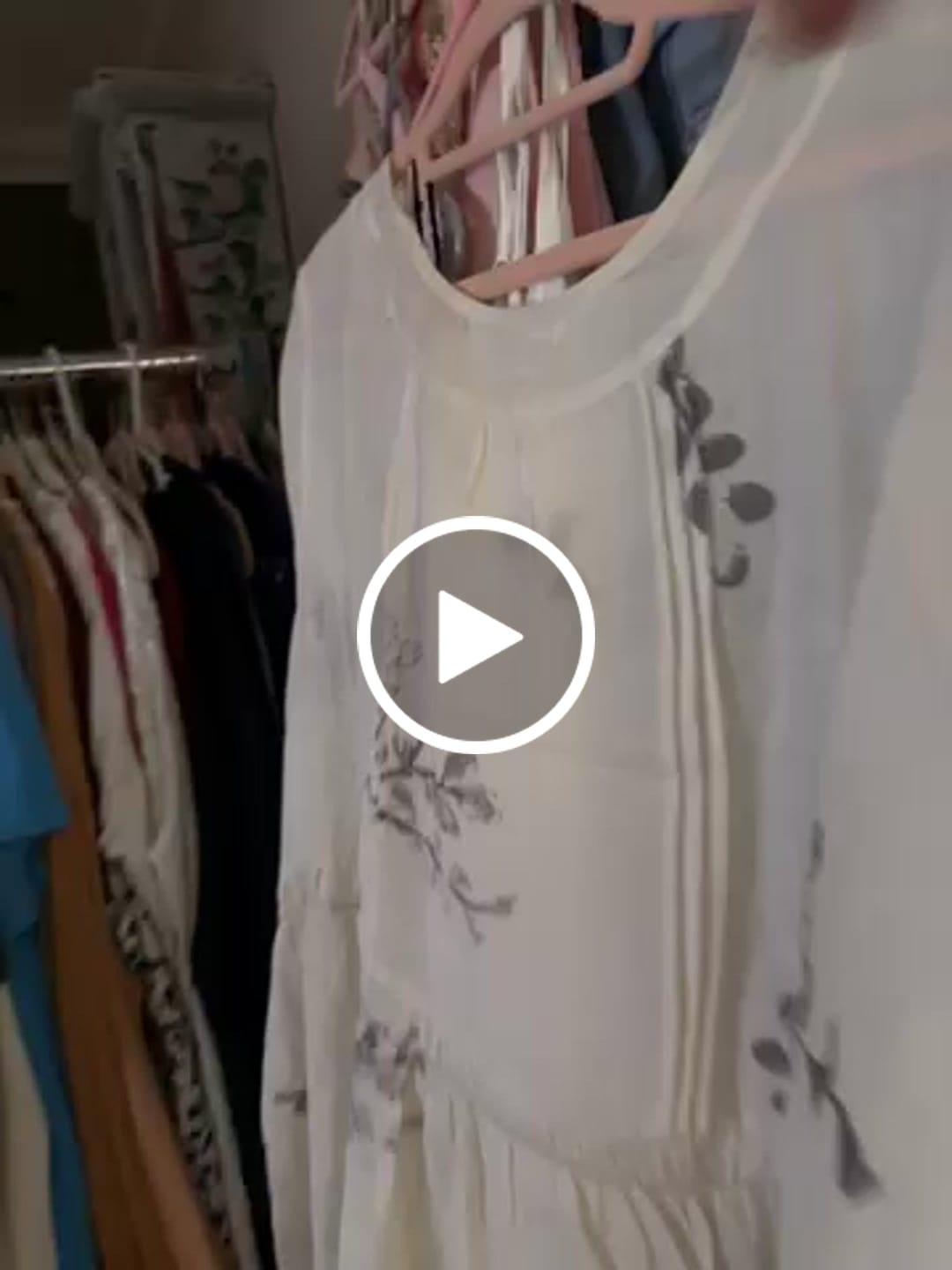 Customer video review of Plus Size Women Summer Ethnic Leaf Ramie Dress(2 Pieces)