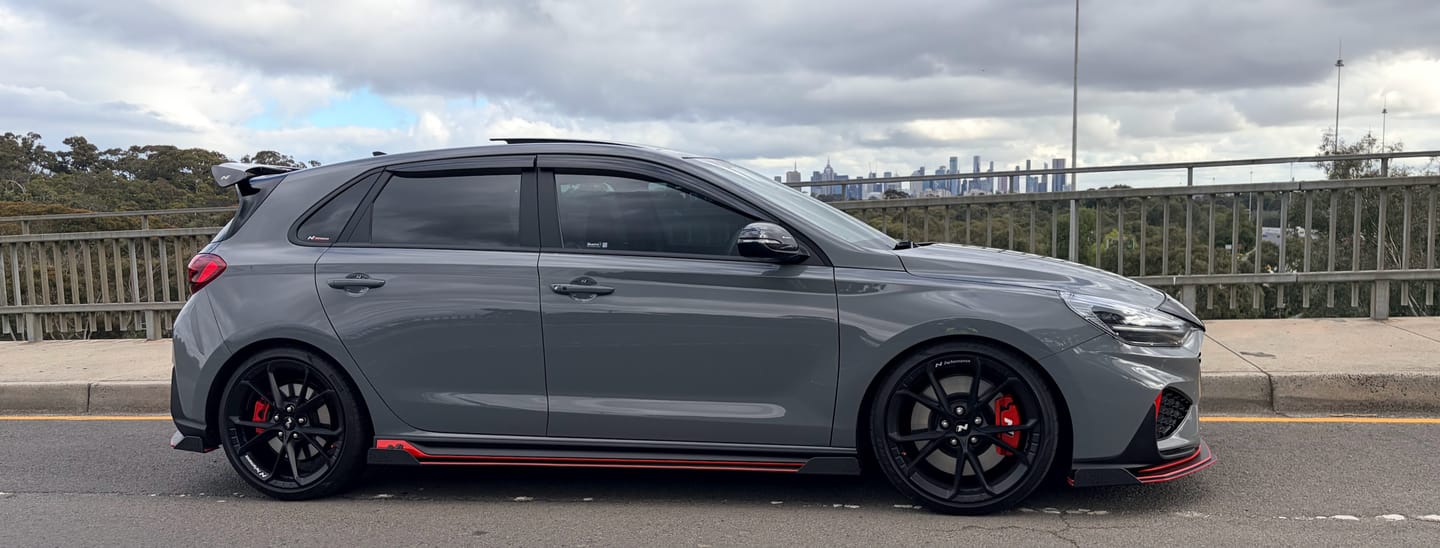 Customer photo review of i30N Hatch PDE V6 FL2 2025+ Side Skirt Splitter Winglets (Pair)
