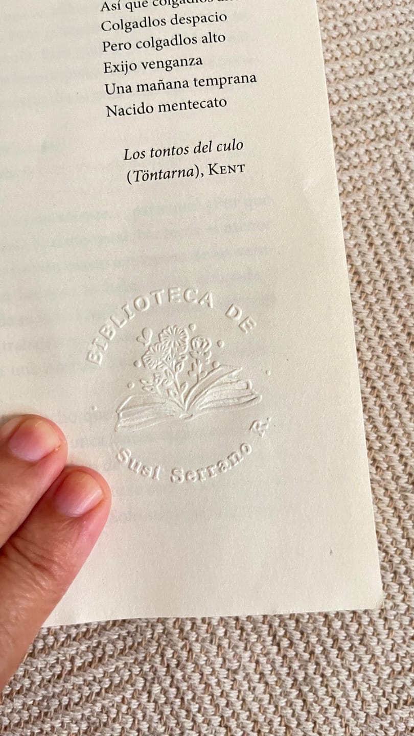 Customer photo review of Embosador de libros