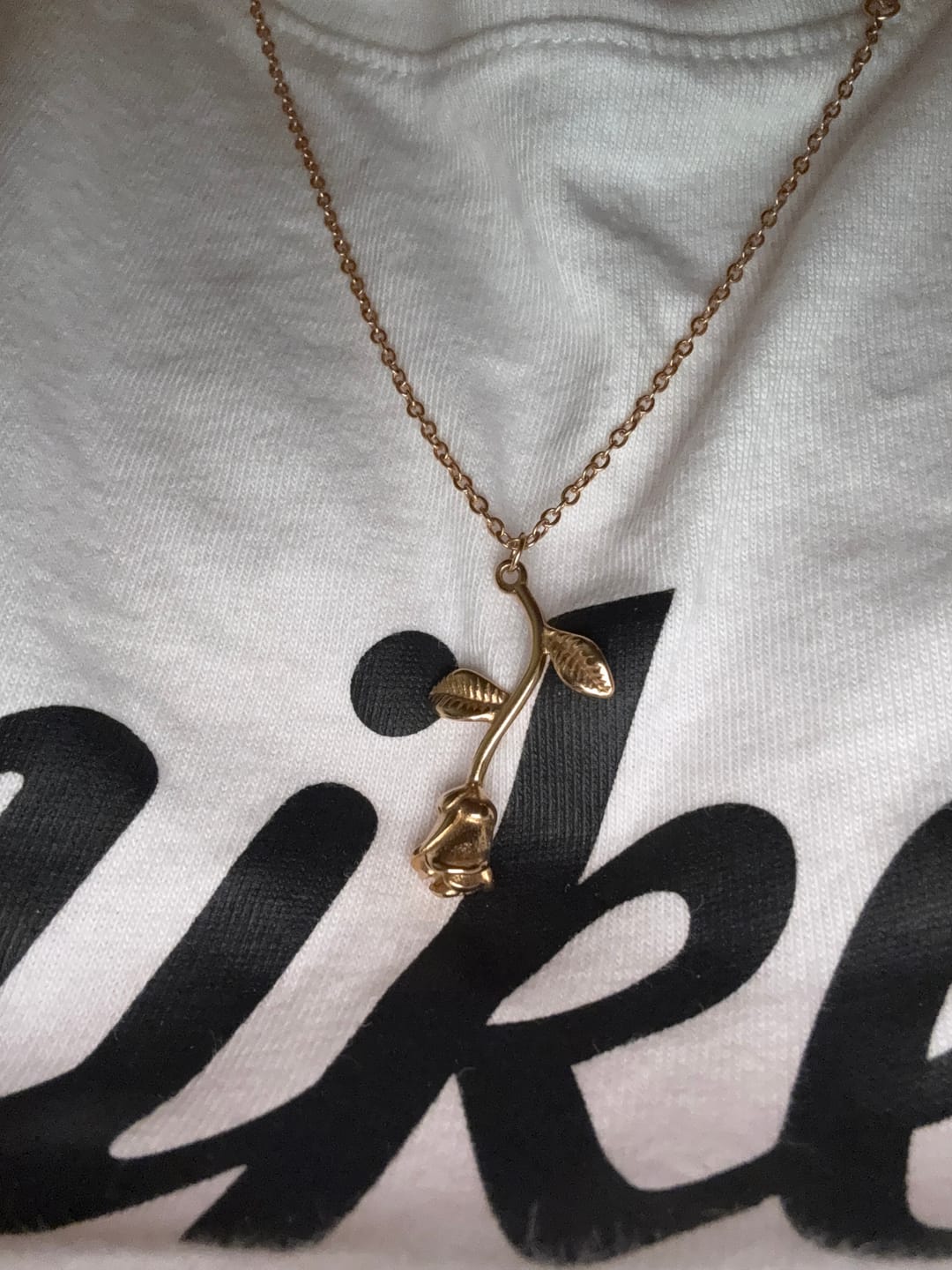 Customer photo review of Rose Pendant Necklace