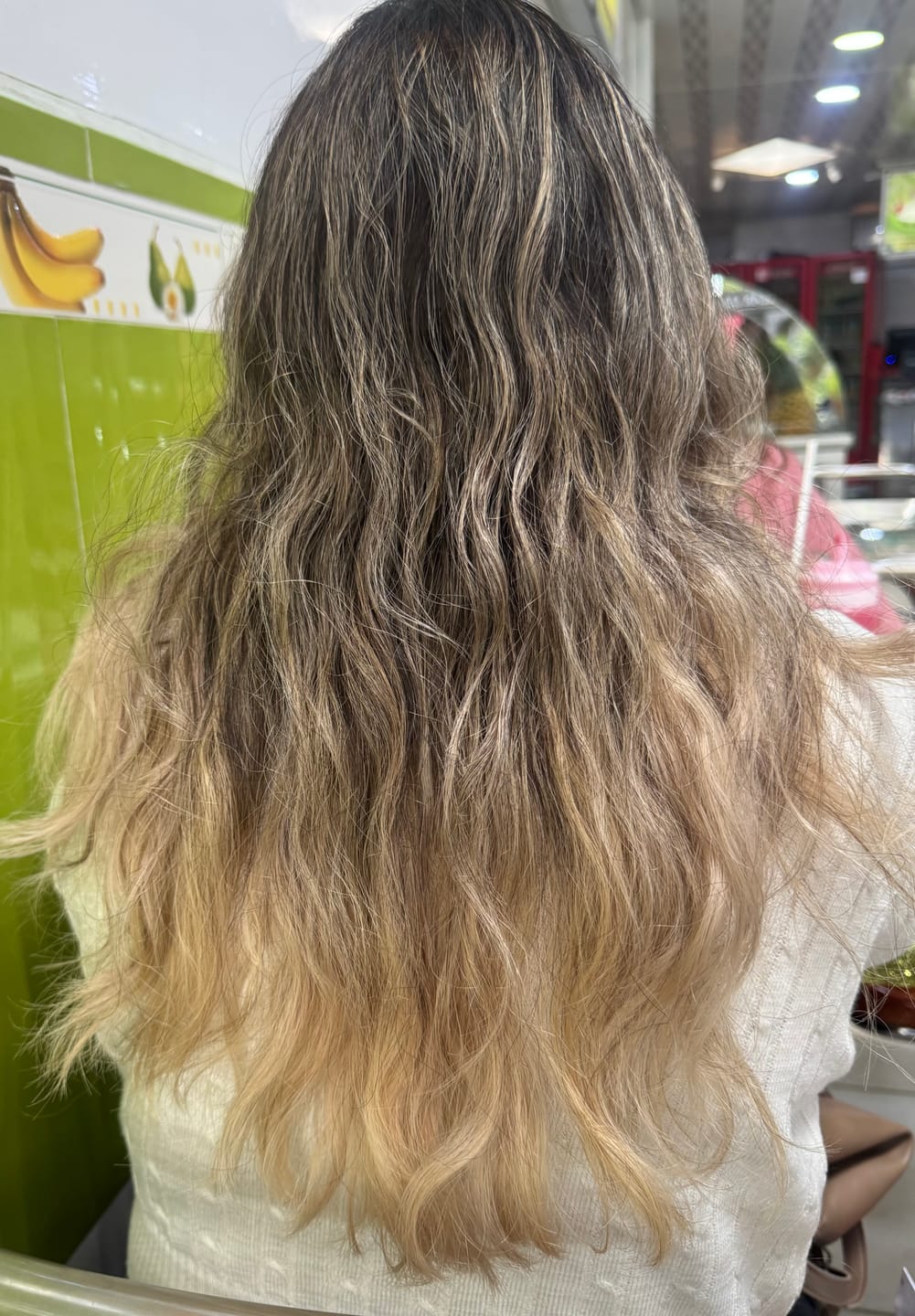 Customer photo review of 🥰 Reparador Total en 2 pasos + Polímero + Shampoo crecimiento