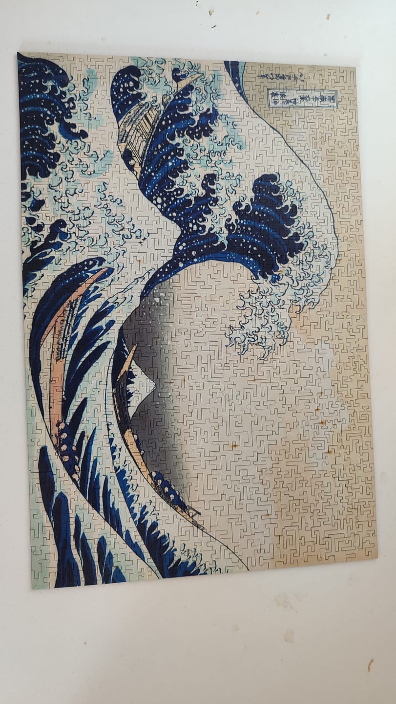 Customer photo review of The great wave off kanagawa by hokusai