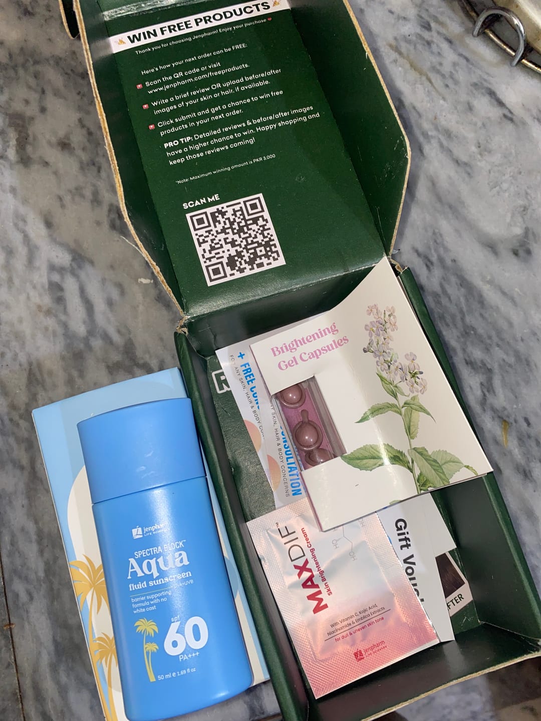Customer photo review of Spectra Block Aqua Fluid Sunscreen SPF 60 PA+++
