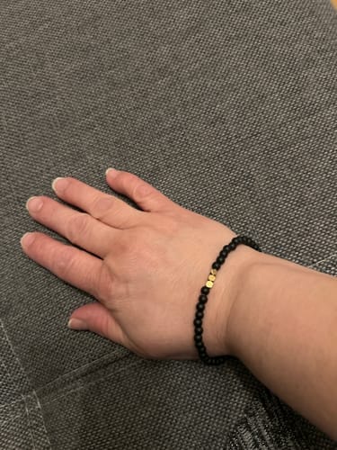 Customer photo review of Obsidian Bracelet