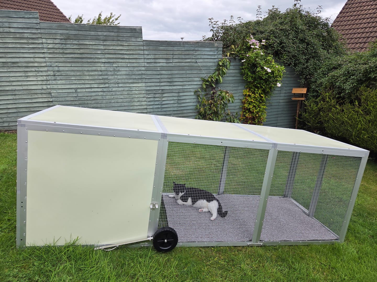 Customer photo review of Mobile Chicken Coop / Chicken Tractor
