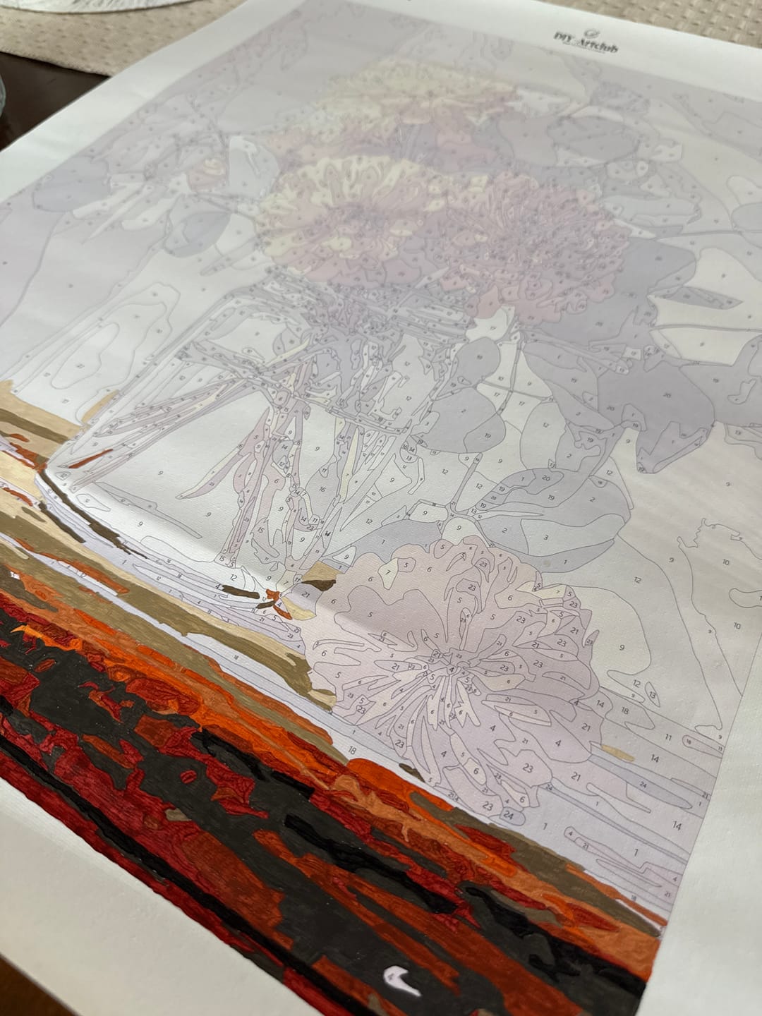 Customer photo review of Marigold bouquet | Paint by Number