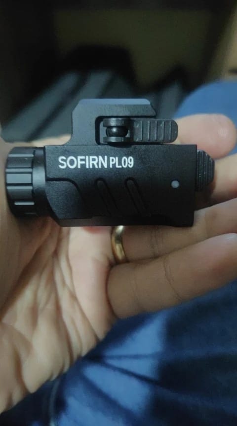 Customer photo review of PL09 1600-Lumen Rechargeable Tactical Flashlight - Quick-Release Picatinny Rail Mount
