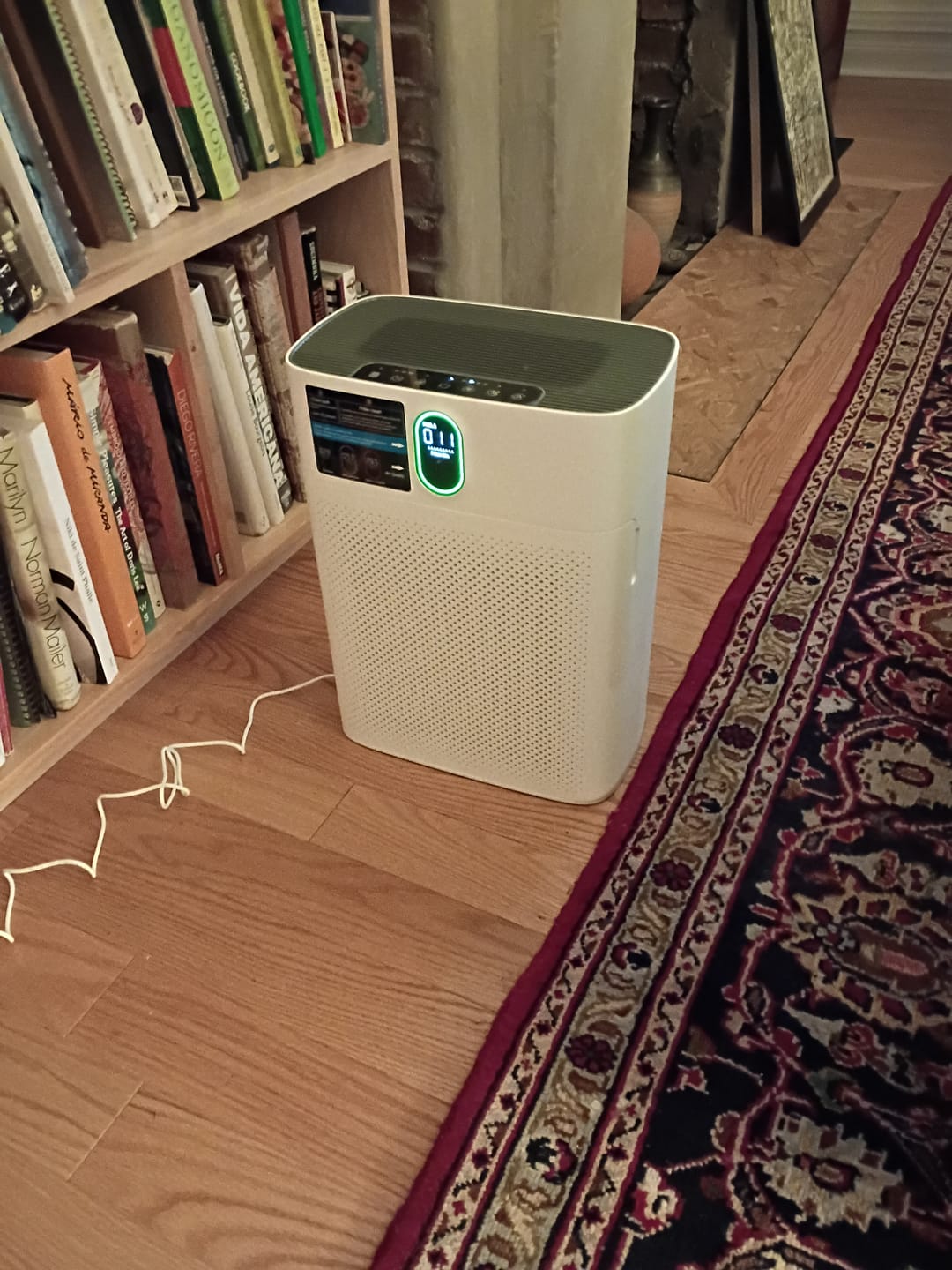 Customer photo review of Smart Air Purifier V1 Pro – Powerful HEPA Filtration with PM2.5 Sensor, App & Voice Control for Clean Indoor Air