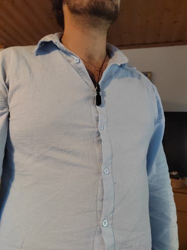 Customer photo review of Obsidian Necklace- Nature