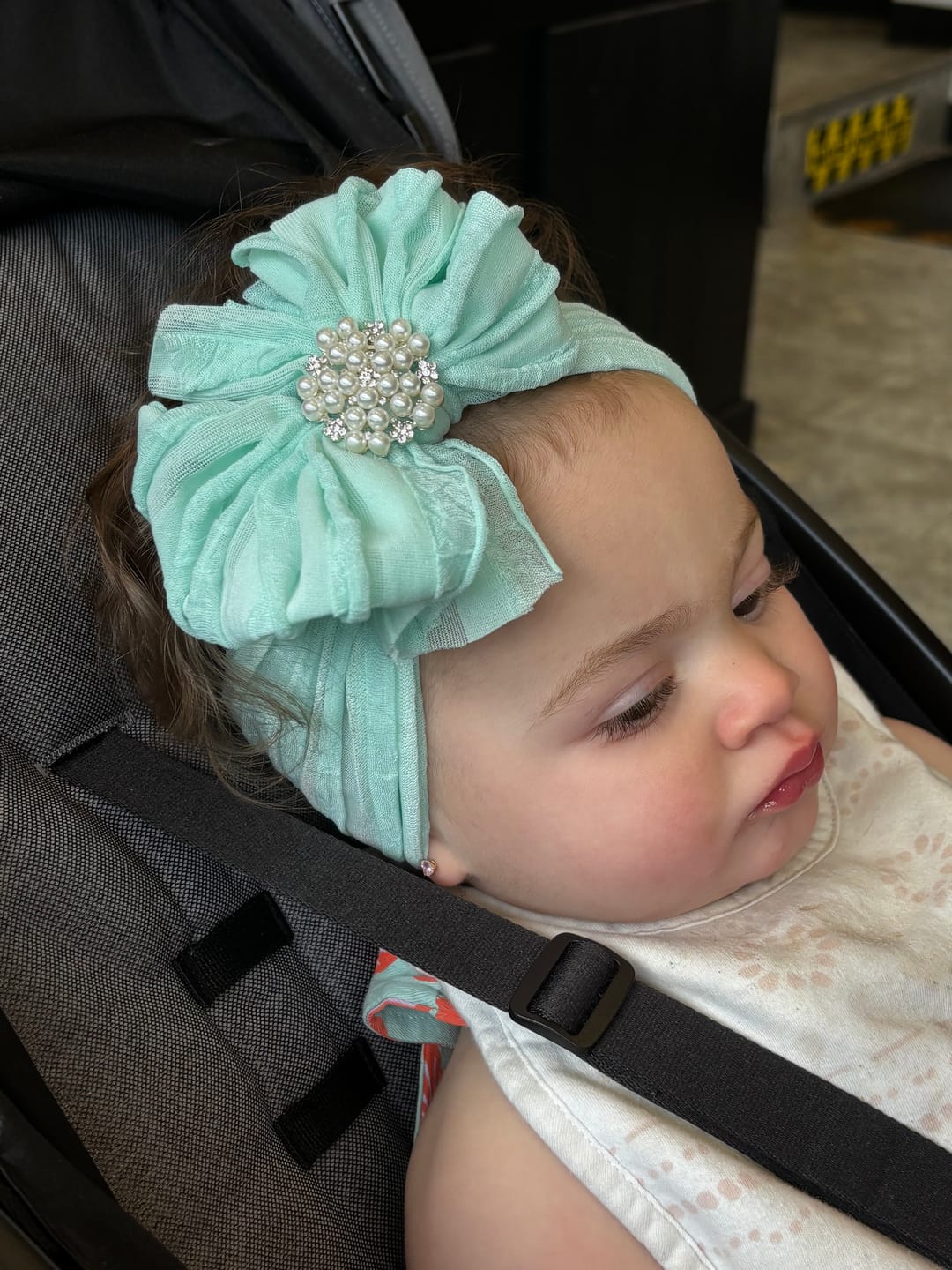 Customer photo review of Fall Baby Headband Collection | 8 Boutique Autumn Ruffled Bows