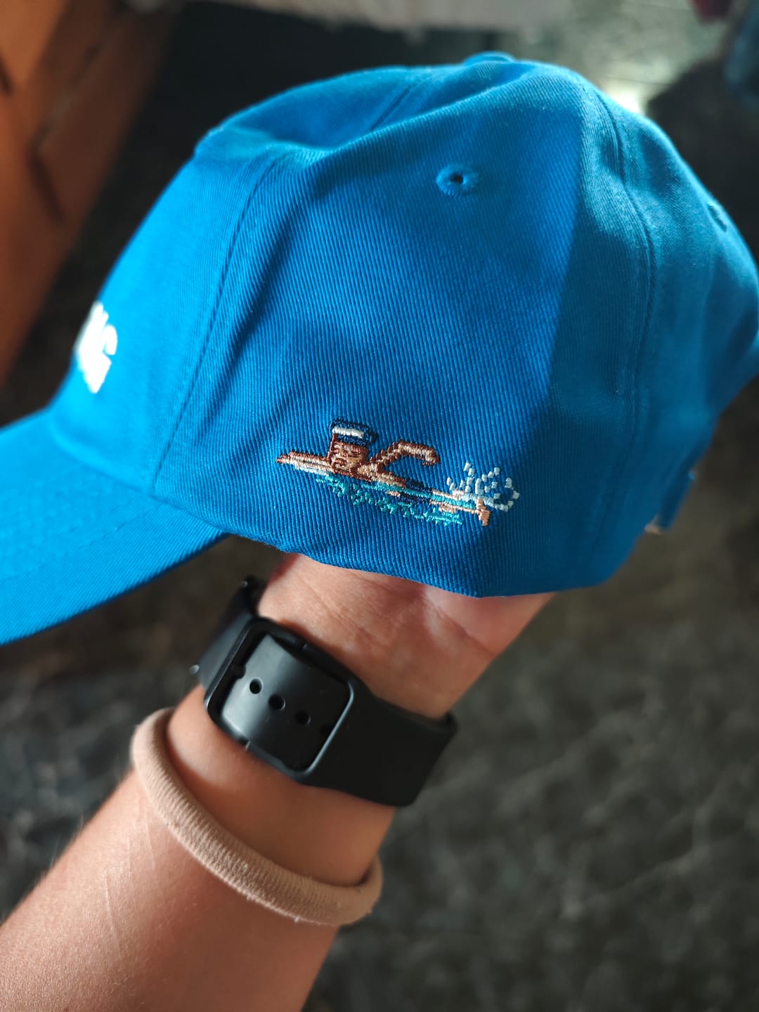 Customer photo review of [3RD PRE-ORDER] BTS - SWIM OFFICIAL MD BALL CAP (BLUE)