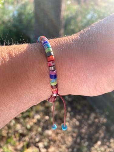 Customer photo review of 7 Chakra Energy Bracelet - Jaspis