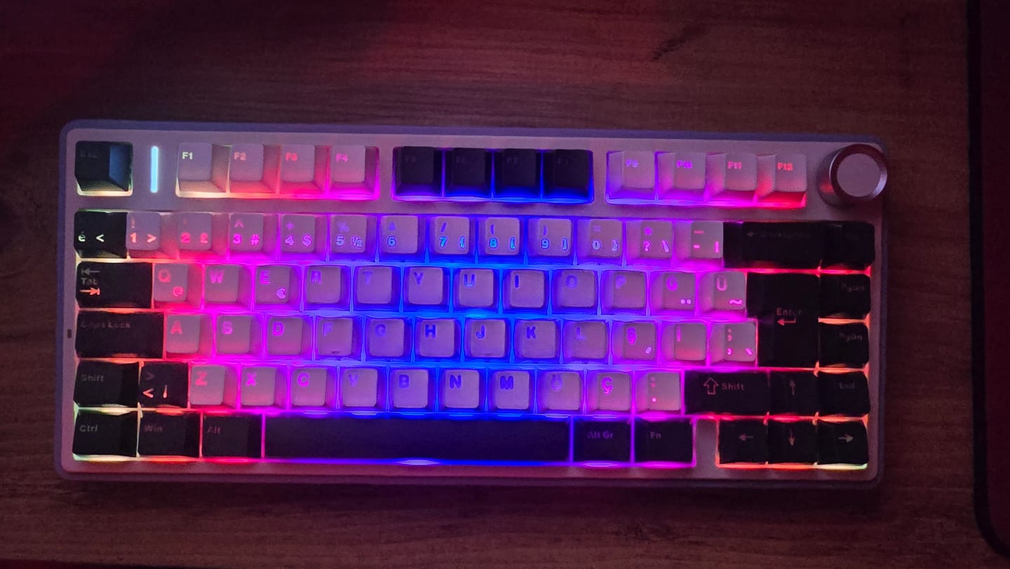 Customer photo review of Wraith Işık Geçirgen Çift Enjeksiyonlu PBT Türkçe Tuş Takımı