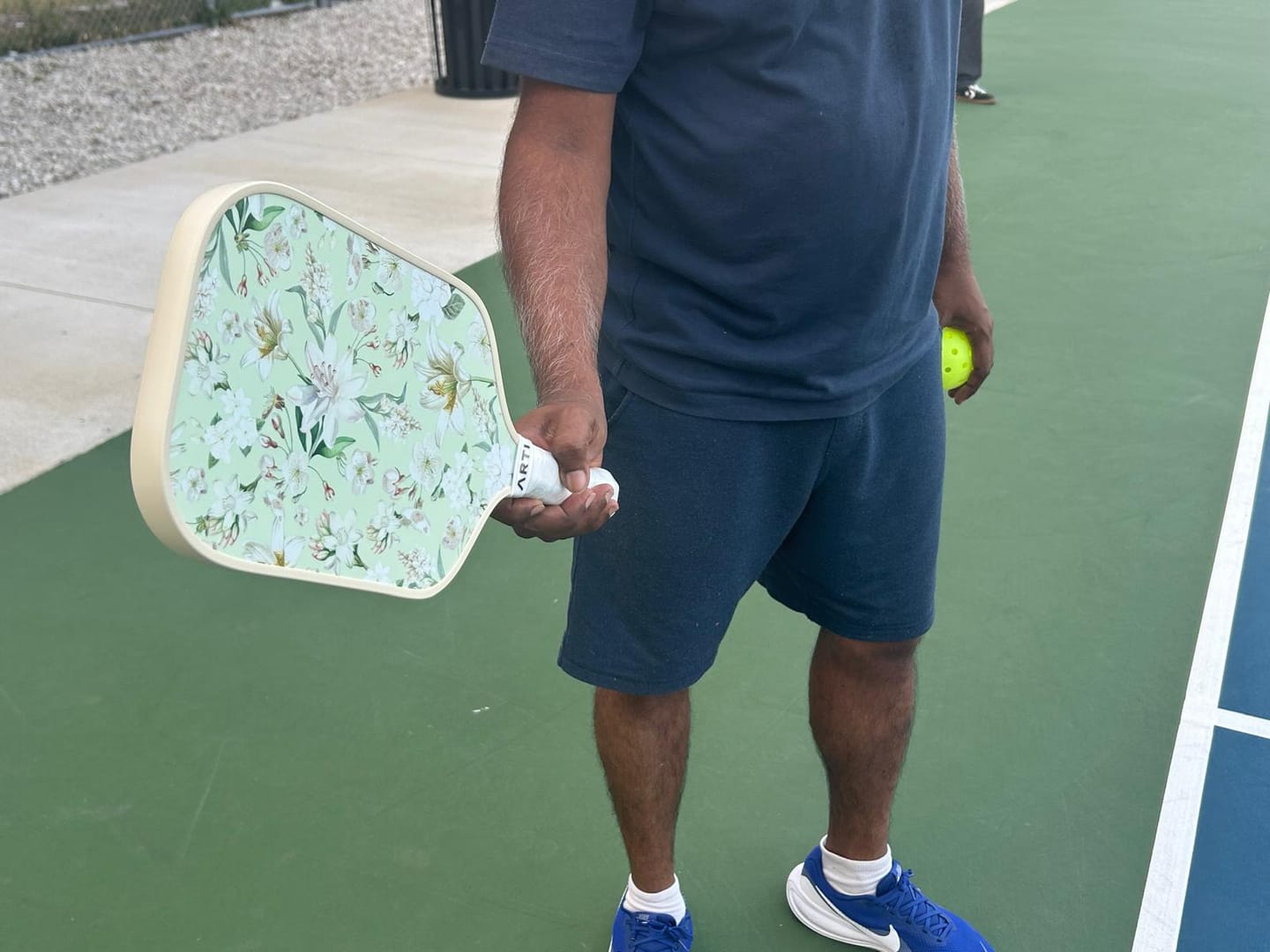 Customer photo review of ARTI Fiberglass "Flowers" Pickleball Paddle Set - USA Pickleball Approved