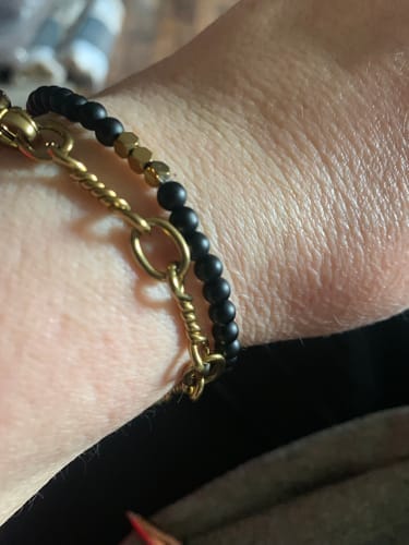 Customer photo review of Obsidian Bracelet