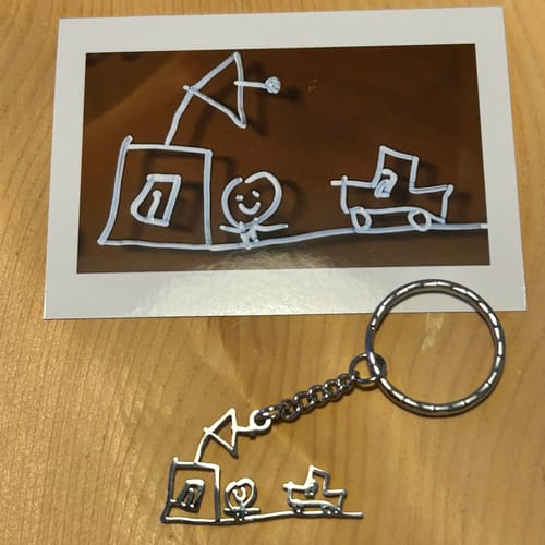 Customer photo review of 【期間限定販売7/6〜7/12】お絵描きが素敵なアクセサリーに大変身♪お絵描きアクセサリー