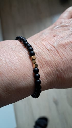 Customer photo review of Obsidian Bracelet
