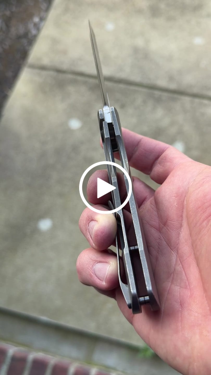 Customer video review of The Back Door: Demo - McNees Dixon 3.75" Drop Point, CPM-MagnaCut Stonewash, Titanium Frame Lock - Made in USA