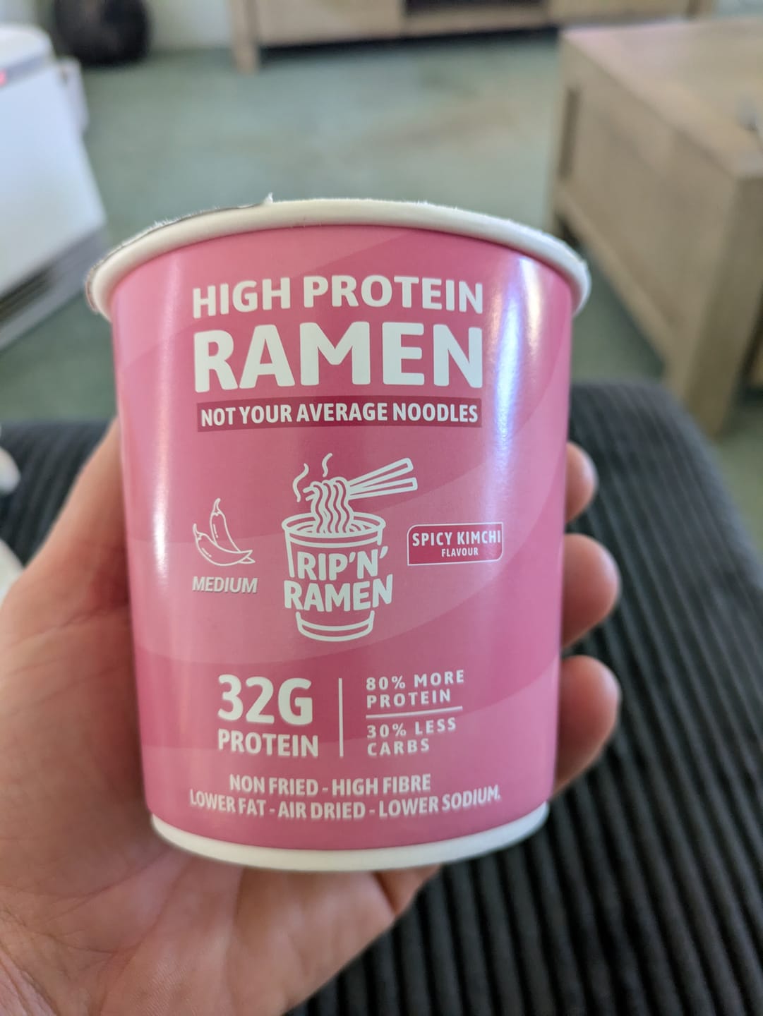 Customer photo review of Rip'N'Ramen 32G High Protein Ramen