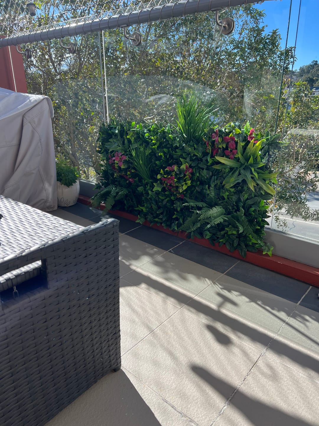 Customer photo review of Luxury Flowering Lilac Vertical Garden Green Wall Panel 1m x 1m – SGS UV Resistant