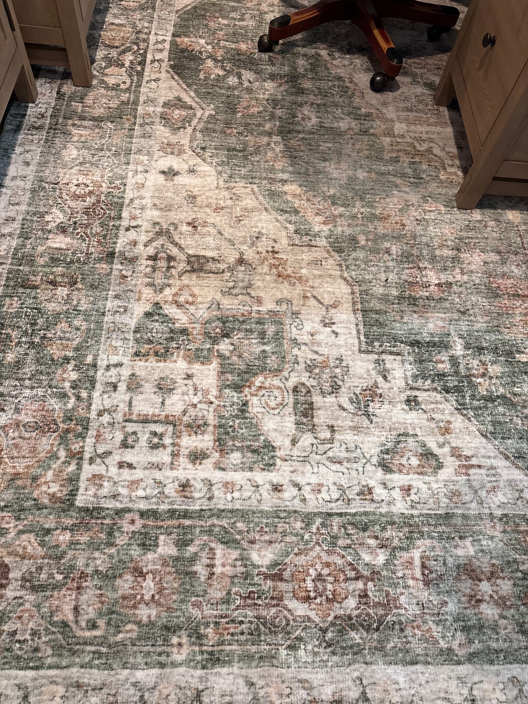 Customer photo review of Selene Washable Area Rug - Green
