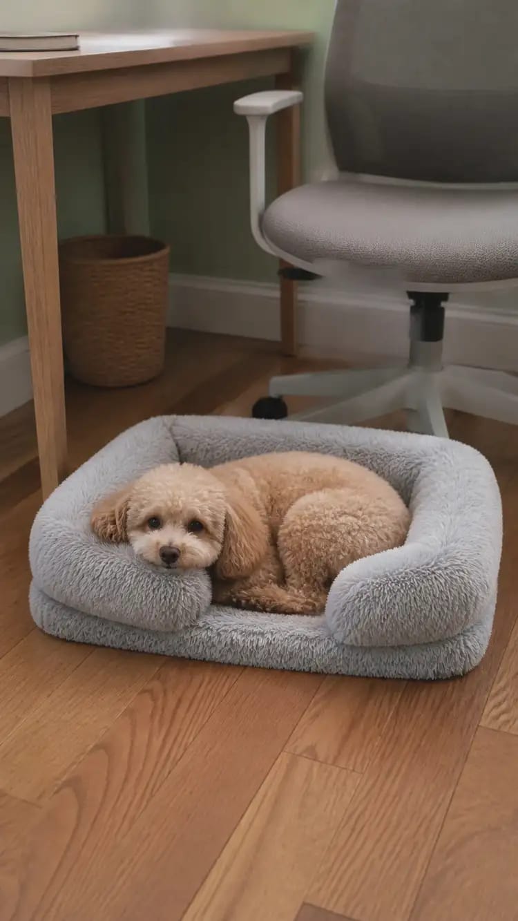 Customer photo review of ComfortCradle Orthopedic Dog Bed