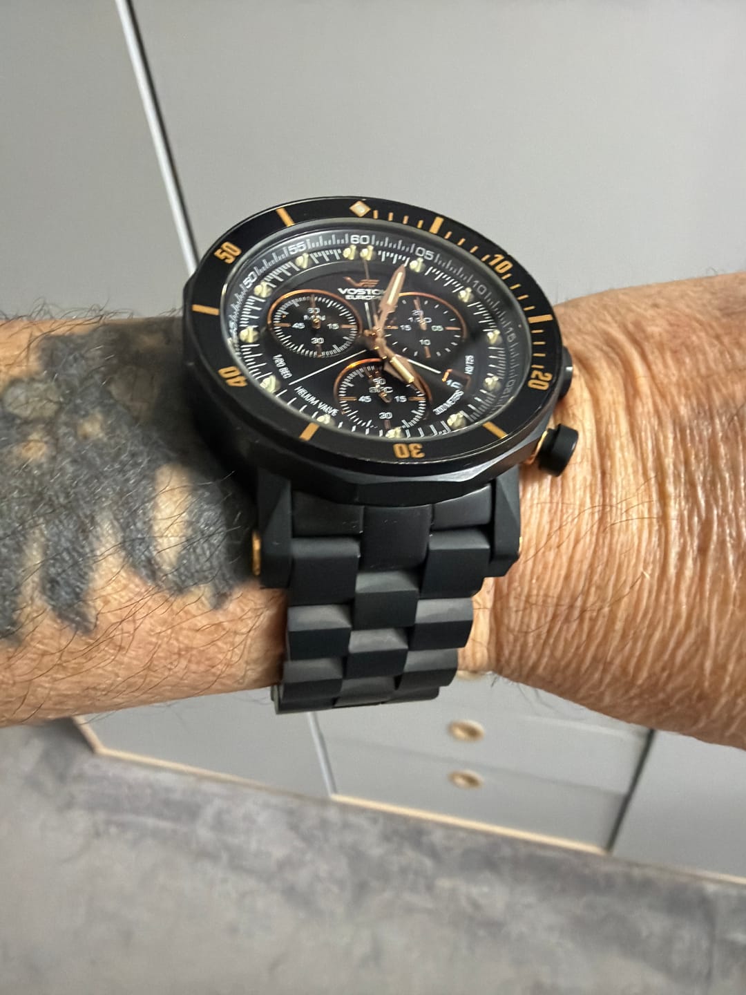 Customer photo review of LUNOKHOD 2 BLACK STAINLESS STEEL BRACELET 25mm