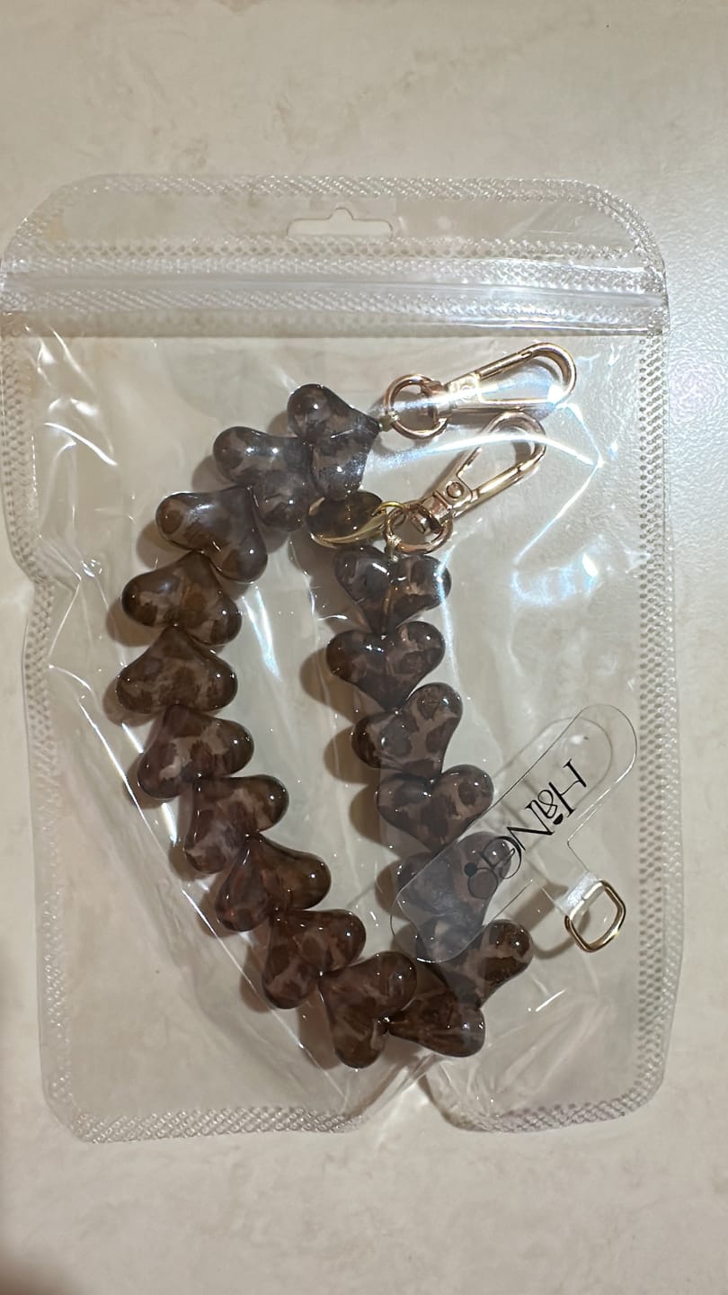 Customer photo review of Leopard Heart Short Strap